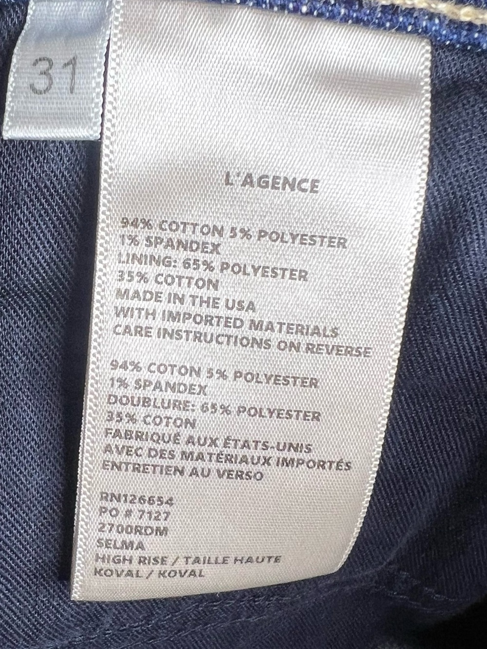 L’Agence Selma High Rise Bootcut Jeans - Picture 4 of 5